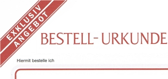 Bertelsmann-Bestell-Urkunde
